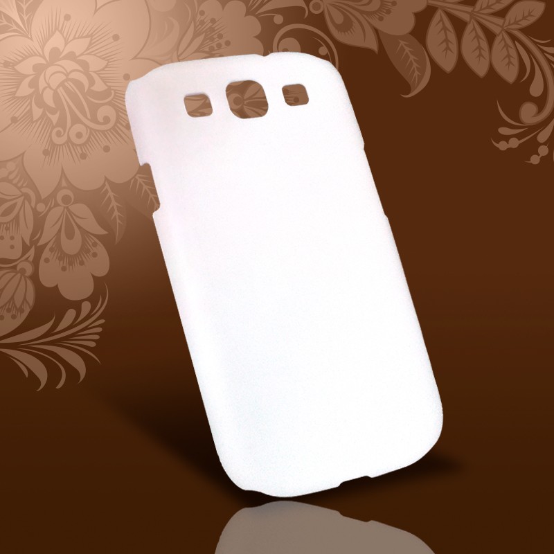 Чехол Samsung Galaxy S3 i9300 пластик белый глянцевый для 3D печати